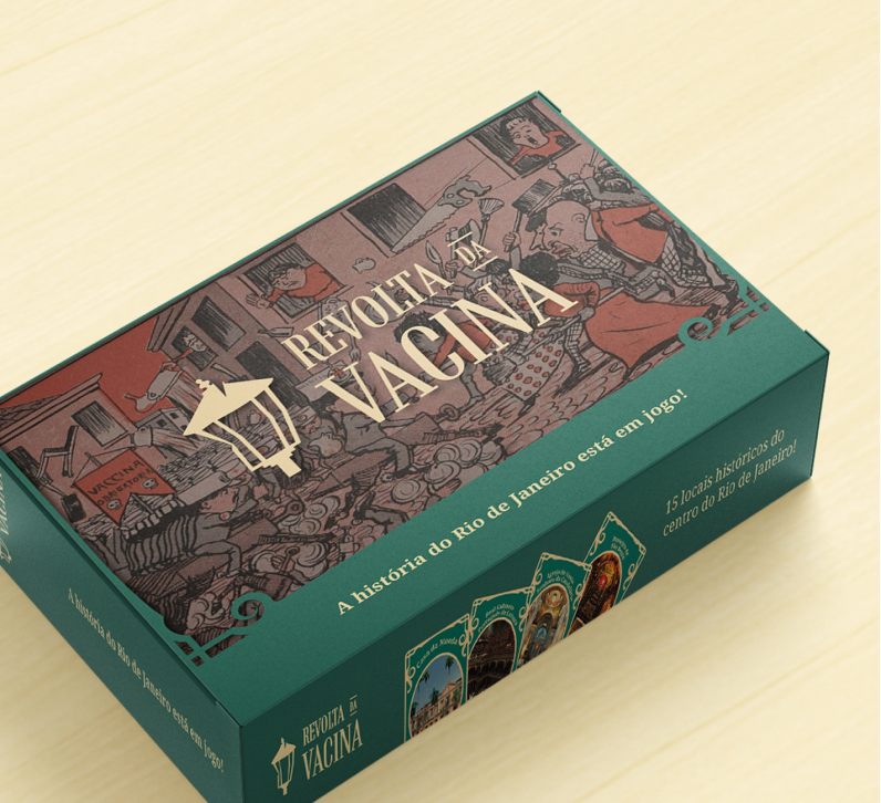 Game packaging box showing the game's logo and some cards