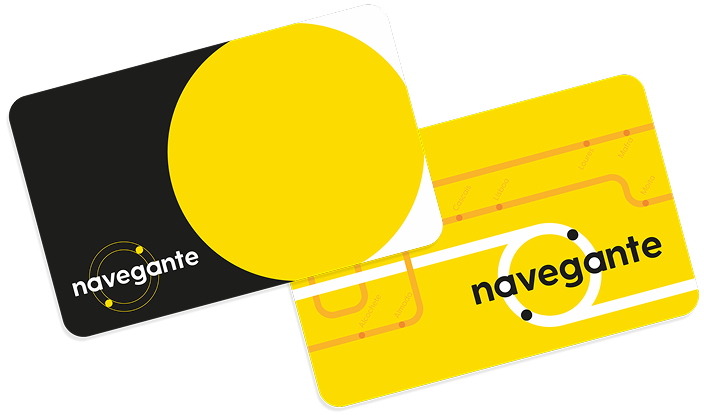 Navegante temporary and personalized cards