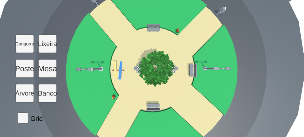 praça montada
