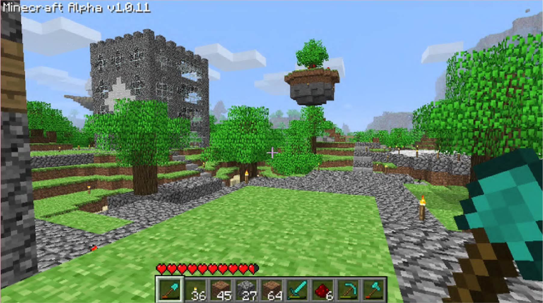 Captura de tela do jogo Minecraft