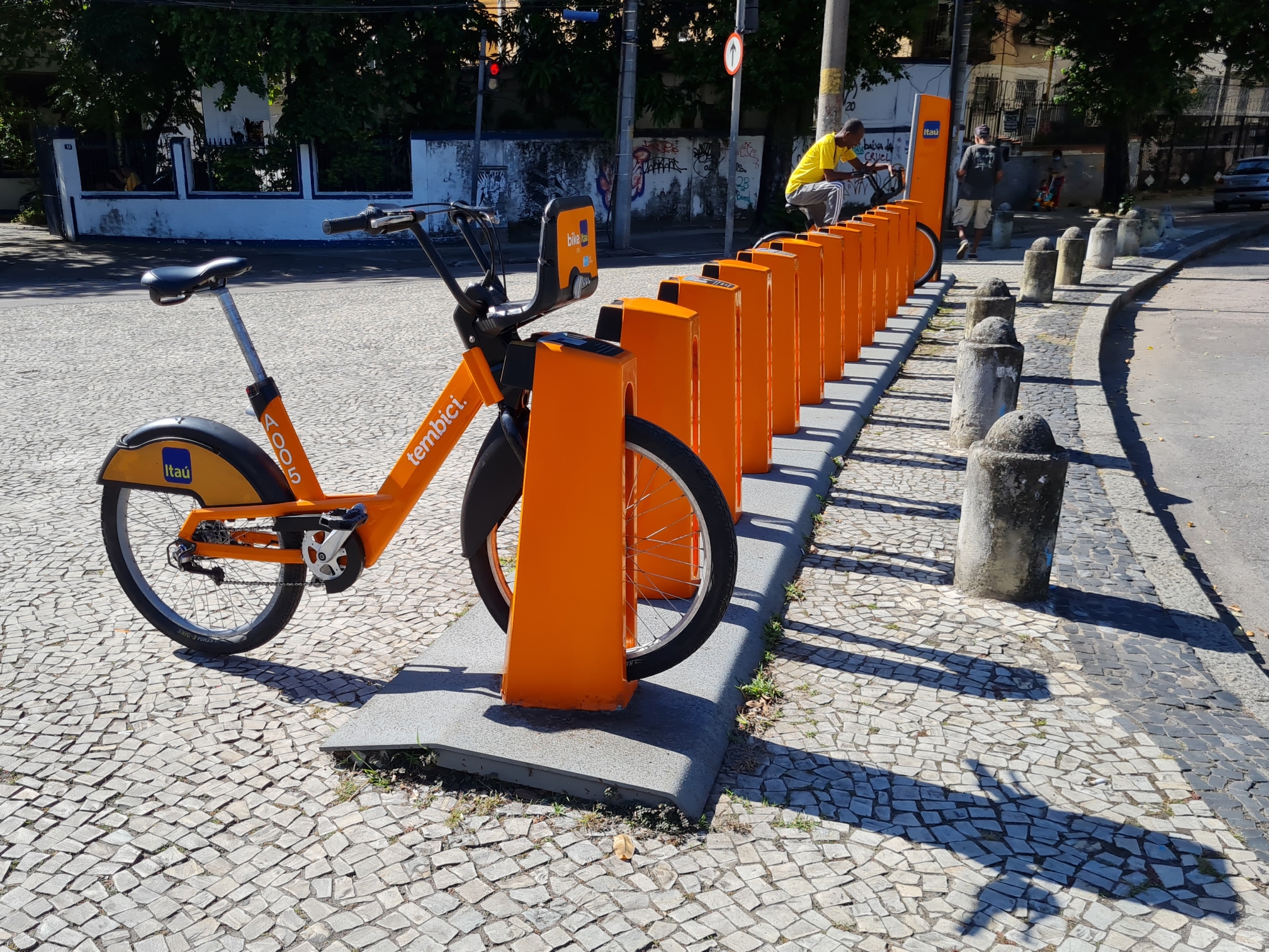 estação de bicicleta bike itau